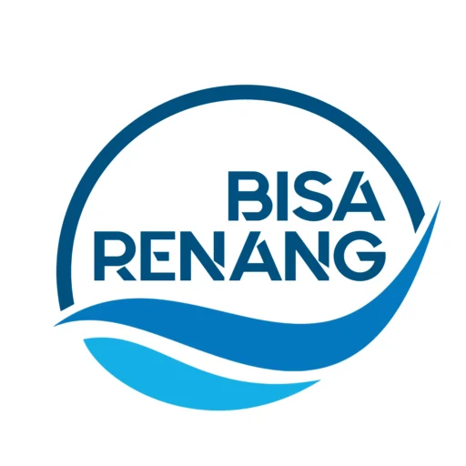 Logo Bisa Renang Putih